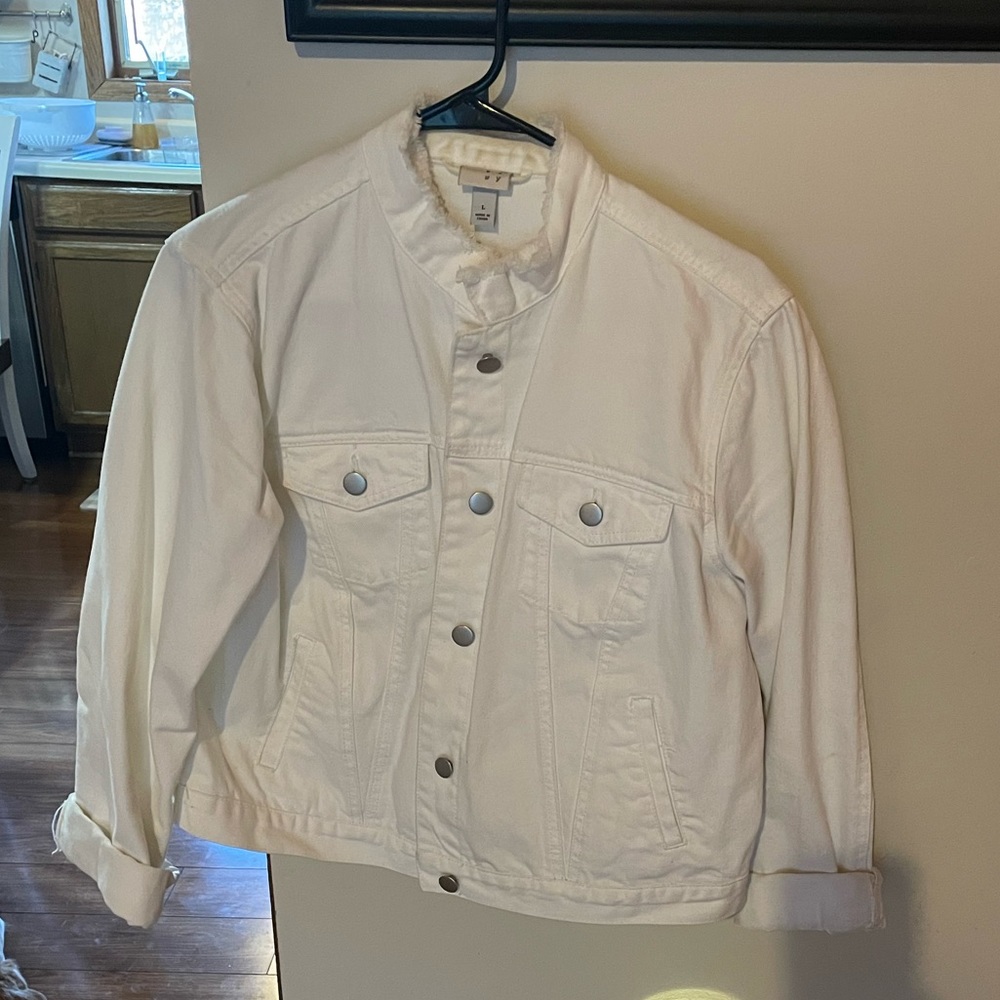 White Jean jacket